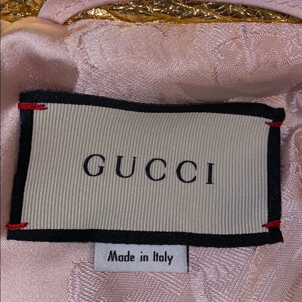 Gucci Python-print Leather Bomber Jacket - Picture 10 of 11
